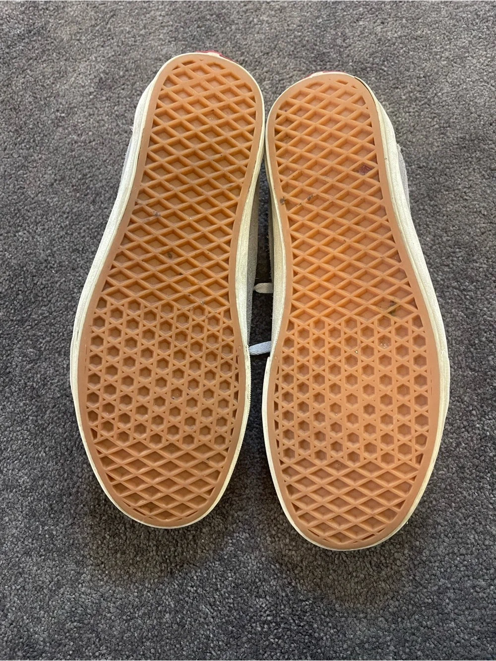 Vans Men's Low-Top Suede Sneakers in Light Gray and White
